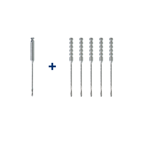 RootEX - SET STANDARD (Foret Ø1.3 x 1 + Extracteurs Ø1.5 x 5) - Lot de 6