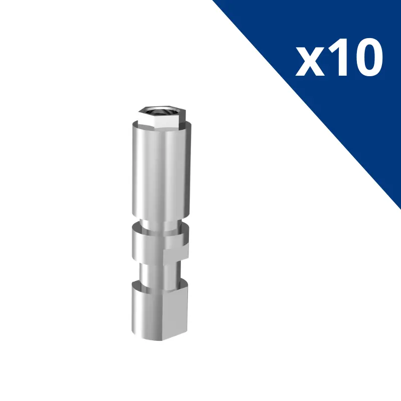  KIT ANALOGUE EXTERNAL HEX X 10