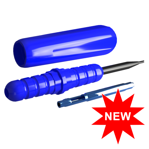 [490IS] OT EQUATOR - Insert/extracteur pour capsules de rétention pour prothèse fixe, avec testeur, manche et étui